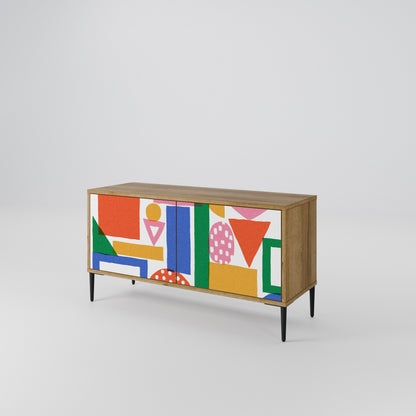 GEOMETRIC GLIMMER Mobile TV Compatto a 2 Ante