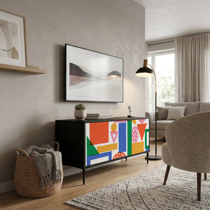 GEOMETRIC GLIMMER Mobile TV Compatto a 2 Ante
