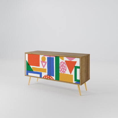 GEOMETRIC GLIMMER Mobile TV Compatto a 2 Ante