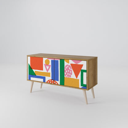GEOMETRIC GLIMMER Mobile TV Compatto a 2 Ante