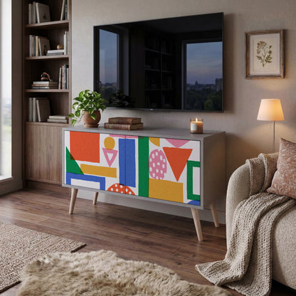 GEOMETRIC GLIMMER Mobile TV Compatto a 2 Ante