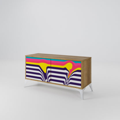 TONE COLLAPSE Compact 2-Door TV Cabinet