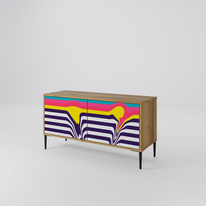 TONE COLLAPSE Compact 2-Door TV Cabinet