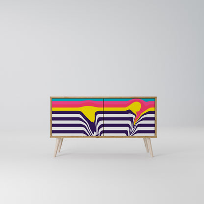 TONE COLLAPSE Compact 2-Door TV Cabinet