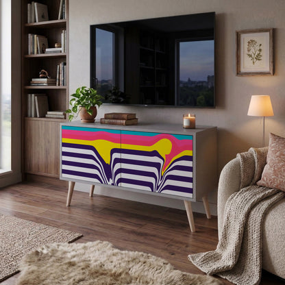 TONE COLLAPSE Compact 2-Door TV Cabinet