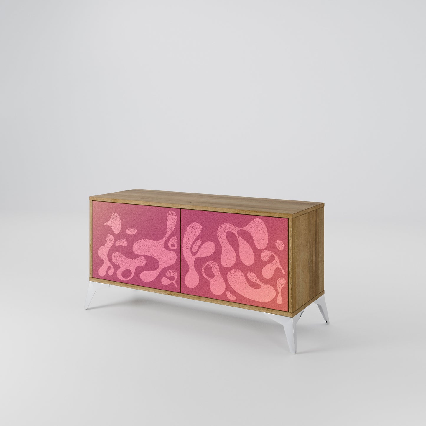 IRREGULAR PINK Mobile TV Compatto a 2 Ante