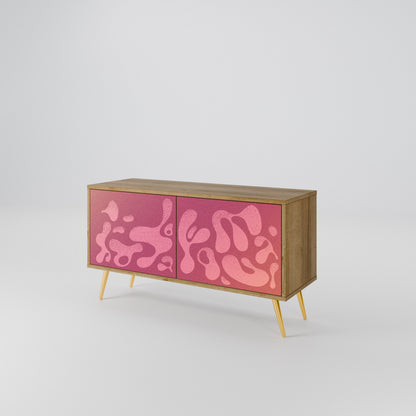 IRREGULAR PINK Mobile TV Compatto a 2 Ante