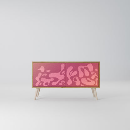 IRREGULAR PINK Mobile TV Compatto a 2 Ante