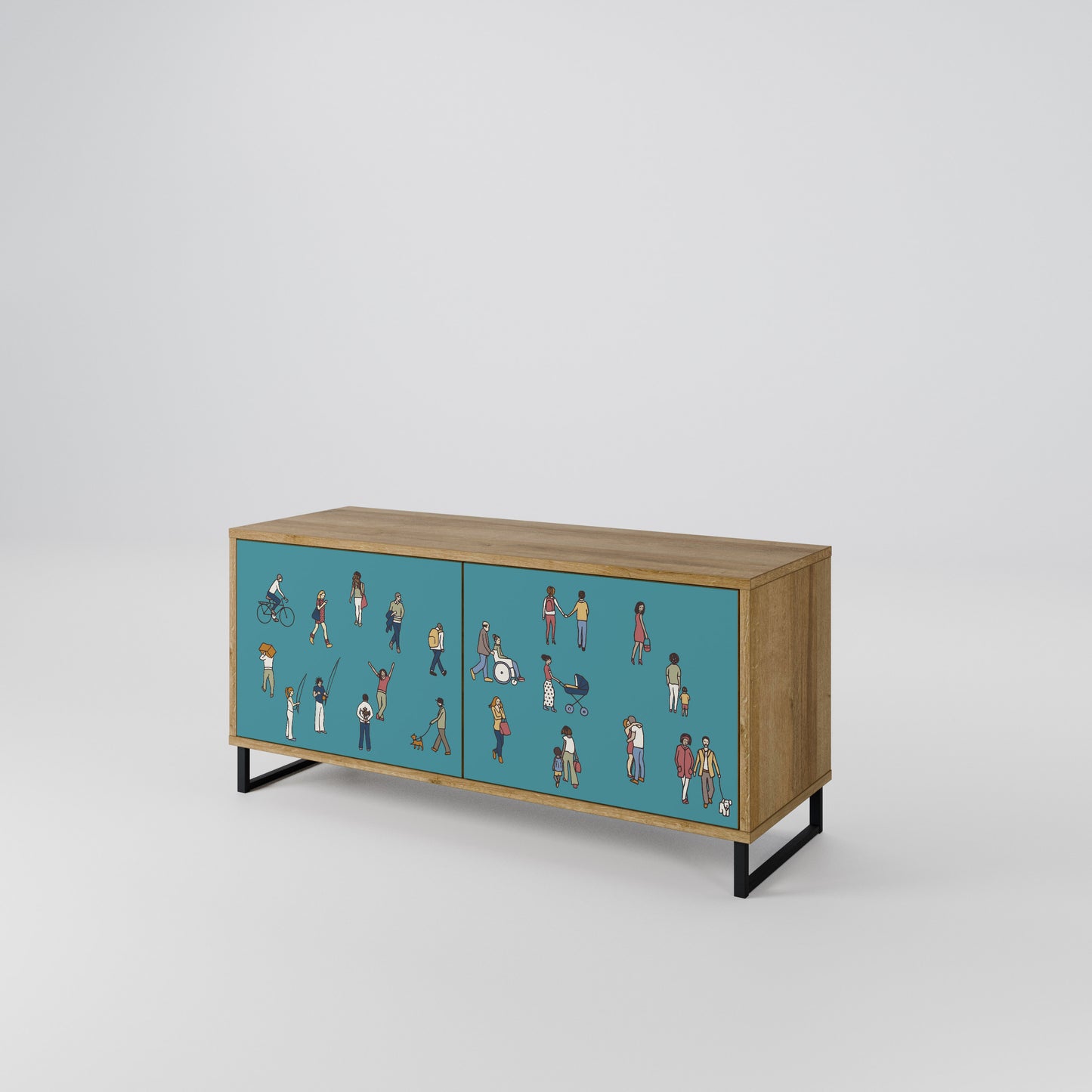 COLLECTIVE STREAM Mobile TV Compatto a 2 Ante