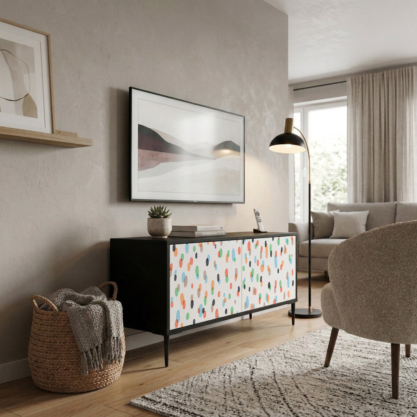 ENERGETIC SPOTS Mobile TV Compatto a 2 Ante