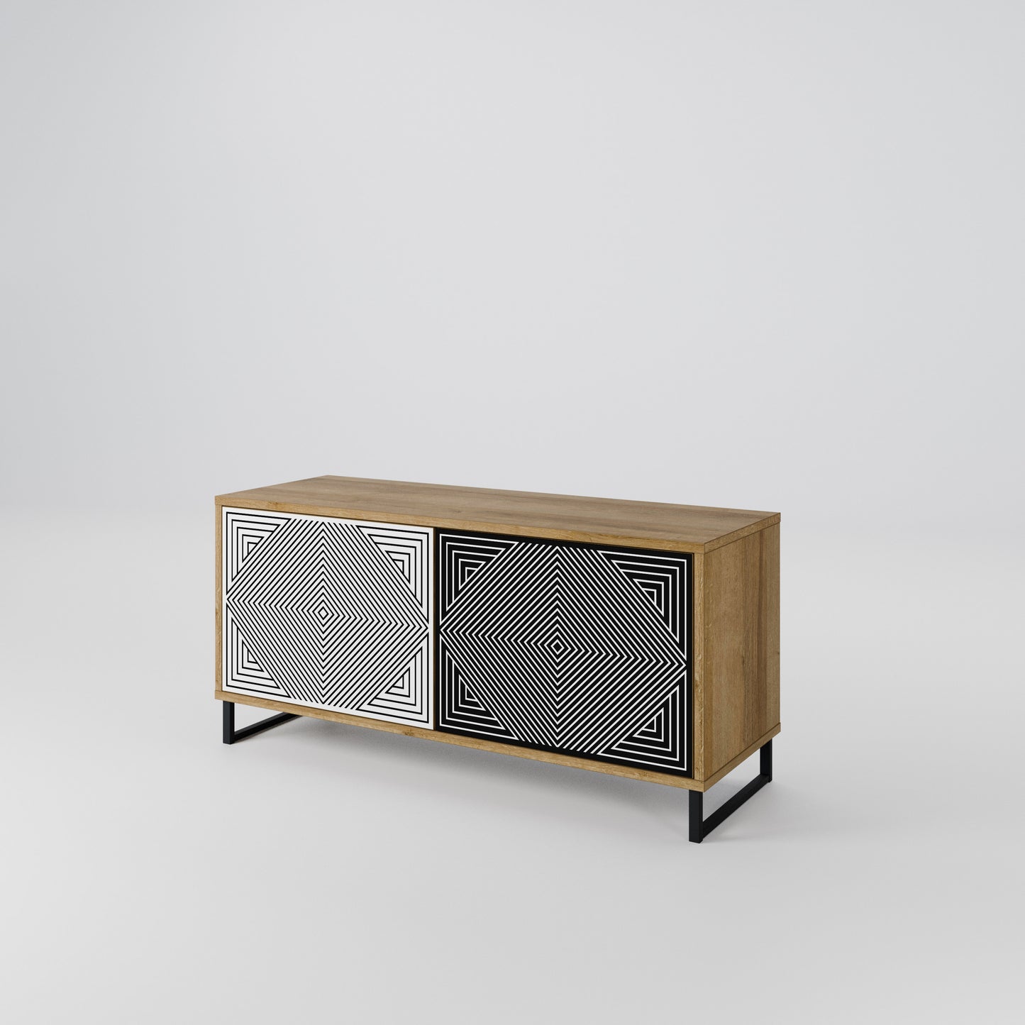 POLYGON ILLUSION Mobile TV Compatto a 2 Ante