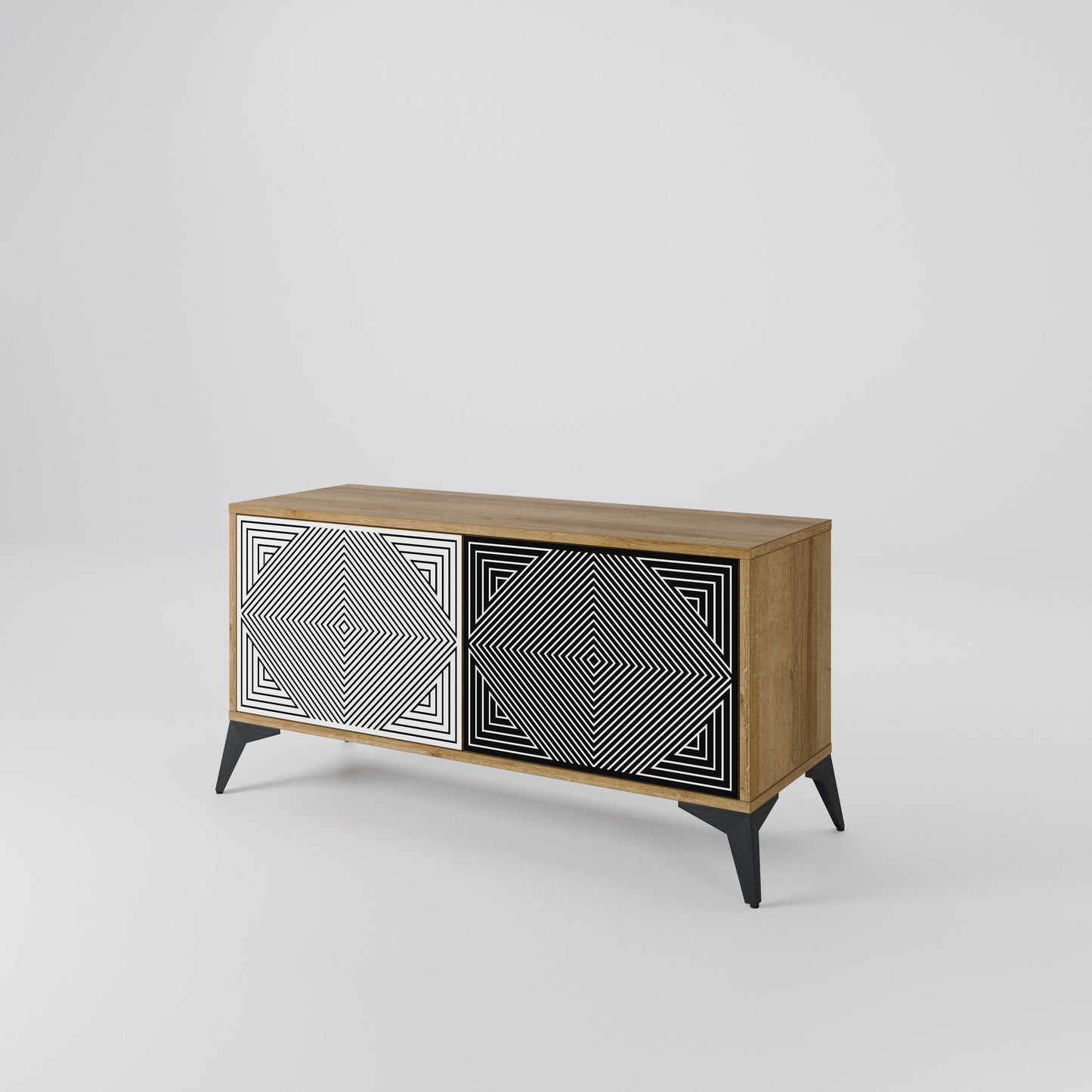 POLYGON ILLUSION Mobile TV Compatto a 2 Ante