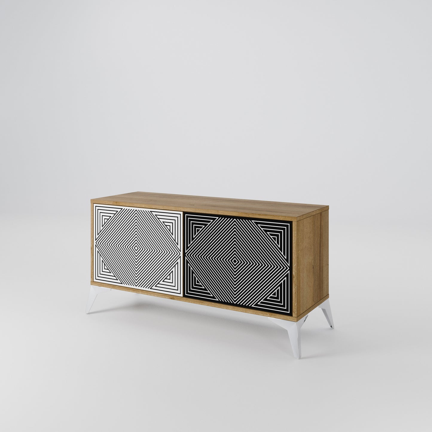 POLYGON ILLUSION Mobile TV Compatto a 2 Ante