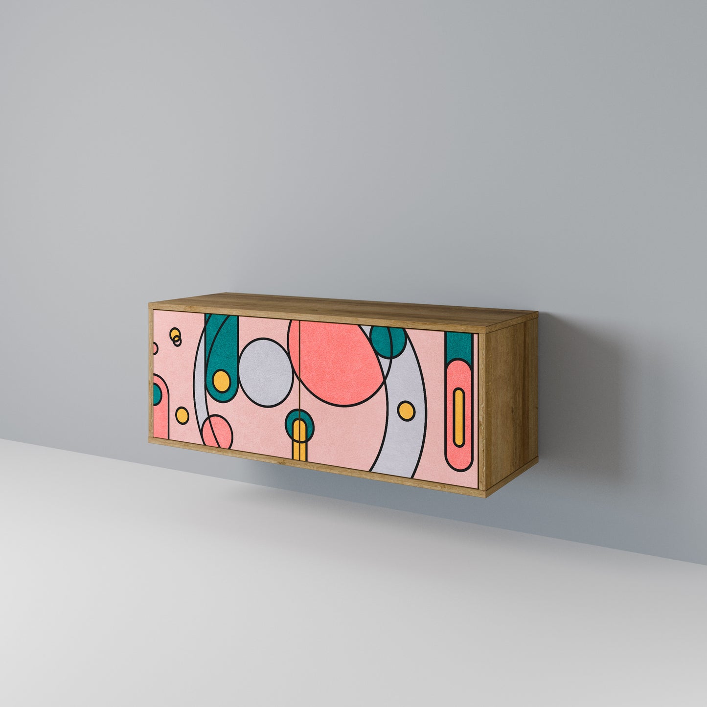 GOSSAMER ECHOES Compact 2-Door TV Cabinet