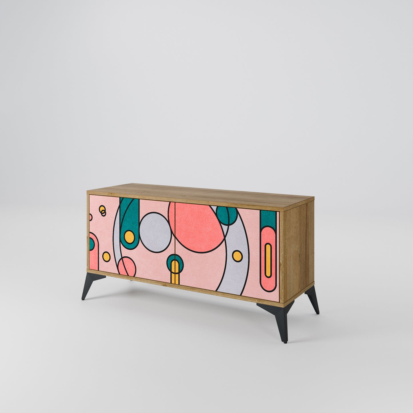 GOSSAMER ECHOES Compact 2-Door TV Cabinet