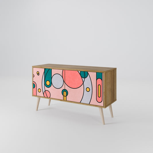 GOSSAMER ECHOES Compact 2-Door TV Cabinet