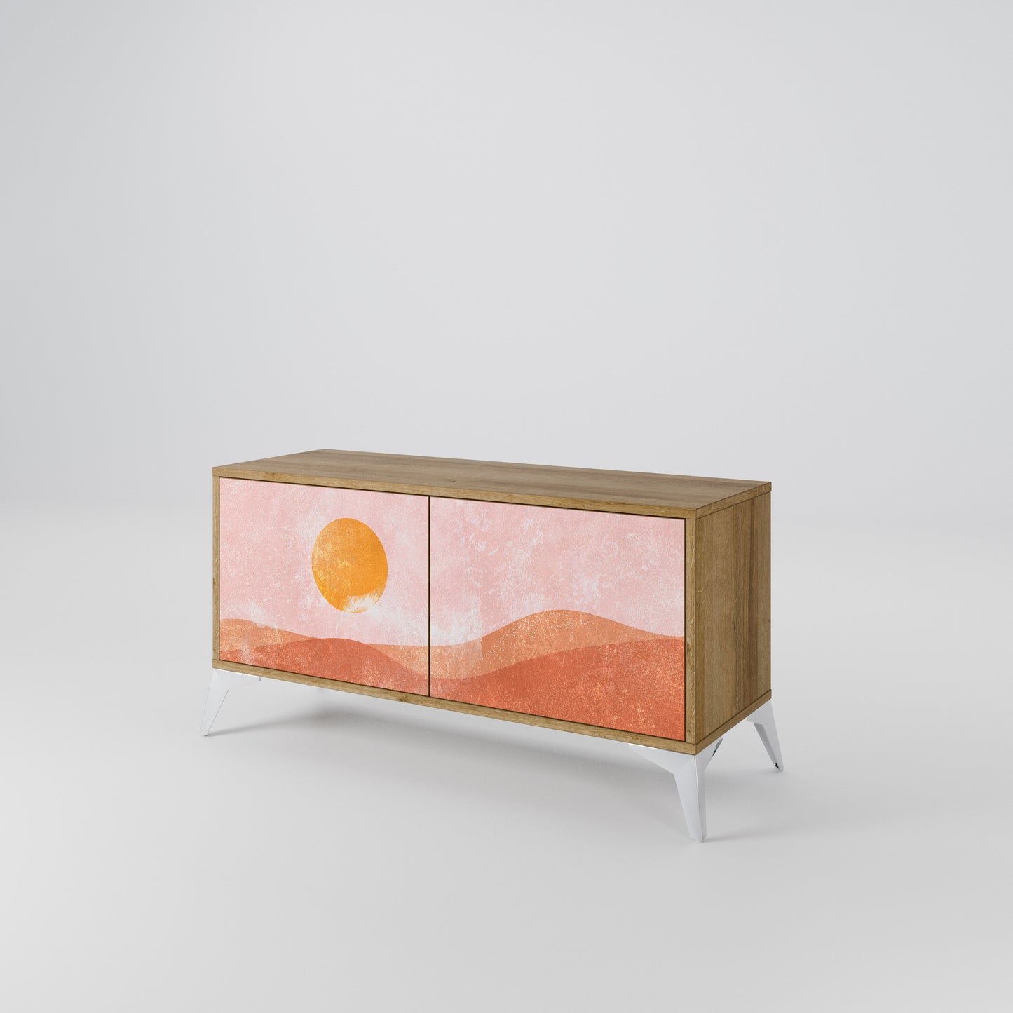 LUMINOUS SUNLIGHT Compact 2-Door TV Cabinet