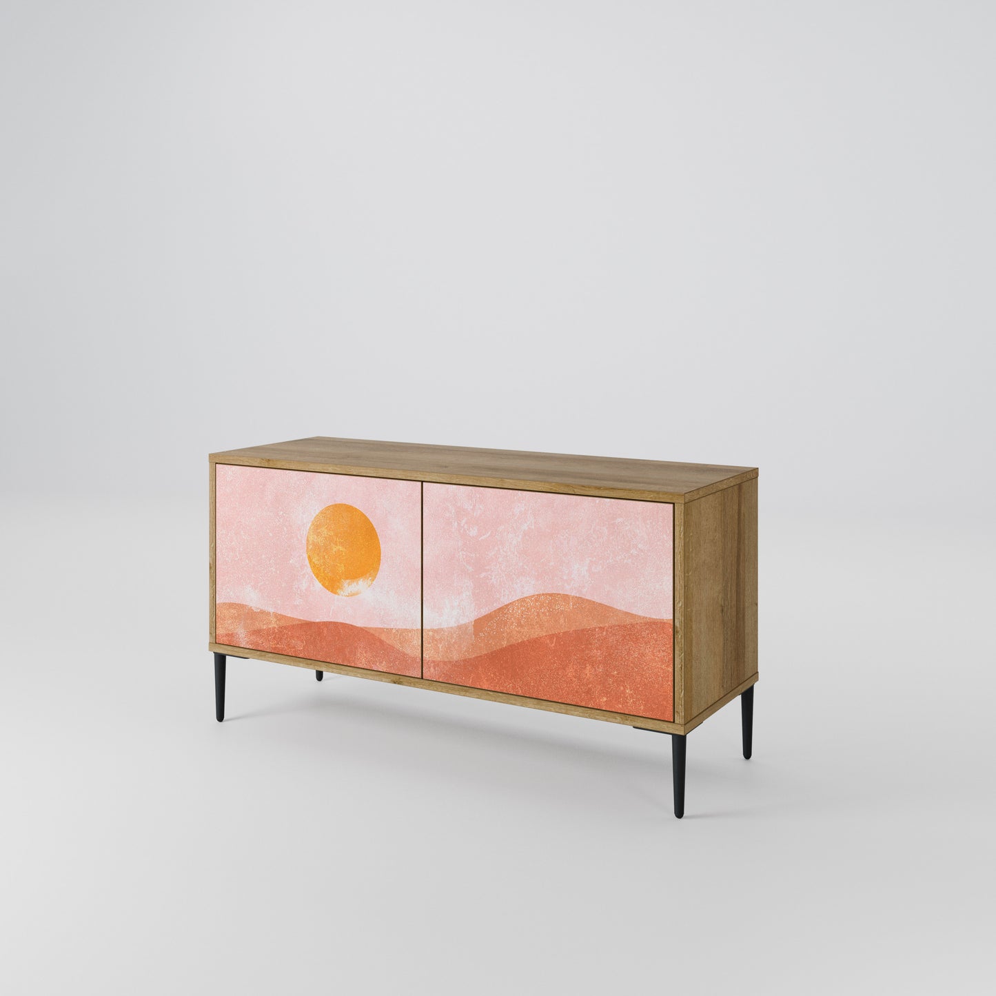 LUMINOUS SUNLIGHT Compact 2-Door TV Cabinet