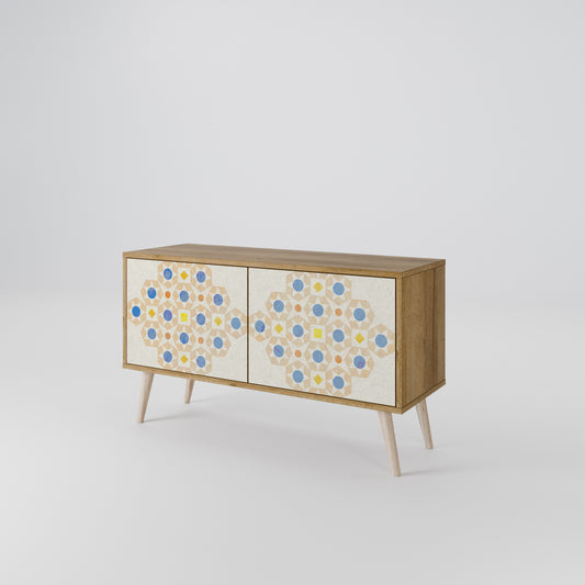 PATTERNED PRISM Compact 2-Door TV Cabinet