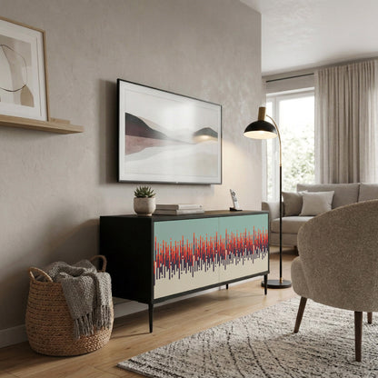 CHROMA CONTOURS Mobile TV Compatto a 2 Ante