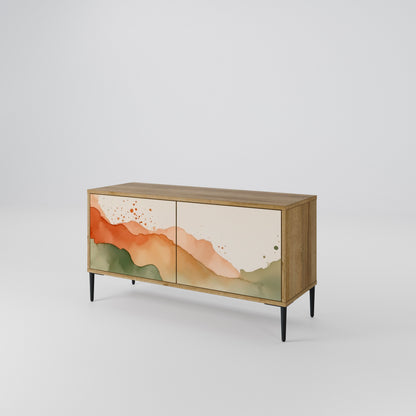 WATERCOLOUR PEAKS Mobile TV Compatto a 2 Ante