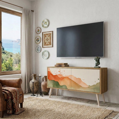 WATERCOLOUR PEAKS Mobile TV Compatto a 2 Ante