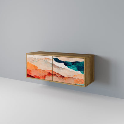 ABSTRACT LANDSCAPE Mobile TV Compatto a 2 Ante