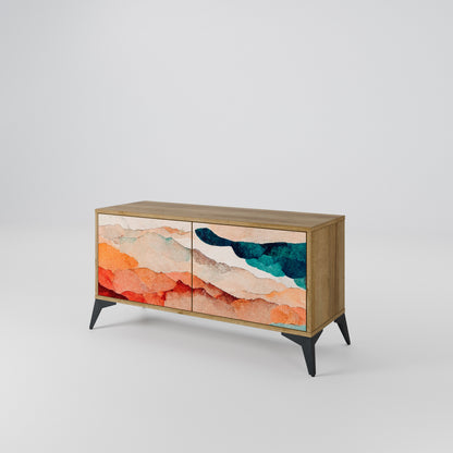 ABSTRACT LANDSCAPE Mobile TV Compatto a 2 Ante