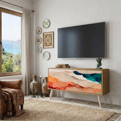 ABSTRACT LANDSCAPE Mobile TV Compatto a 2 Ante