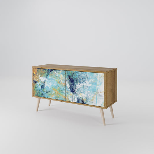 ABSTRACT THOUGHTS Compact 2-Door TV Cabinet