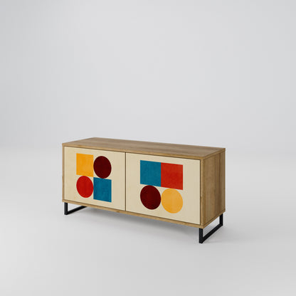 GEOMETRIC PUZZLE Mobile TV Compatto a 2 Ante