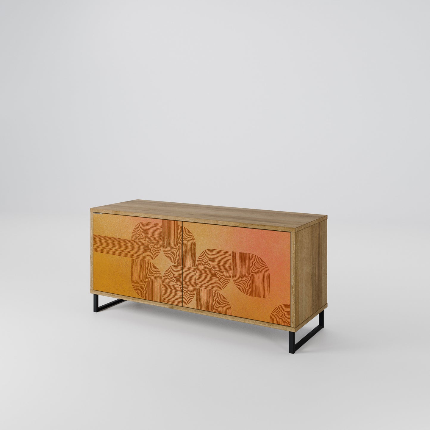 STRENGTHENING RELATION Compact 2-Door TV Cabinet