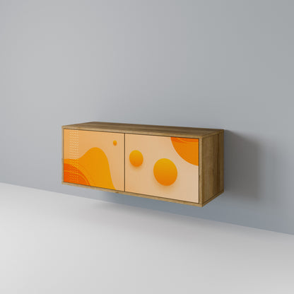 ORANGE ARRANGEMENT Mobile TV Compatto a 2 Ante