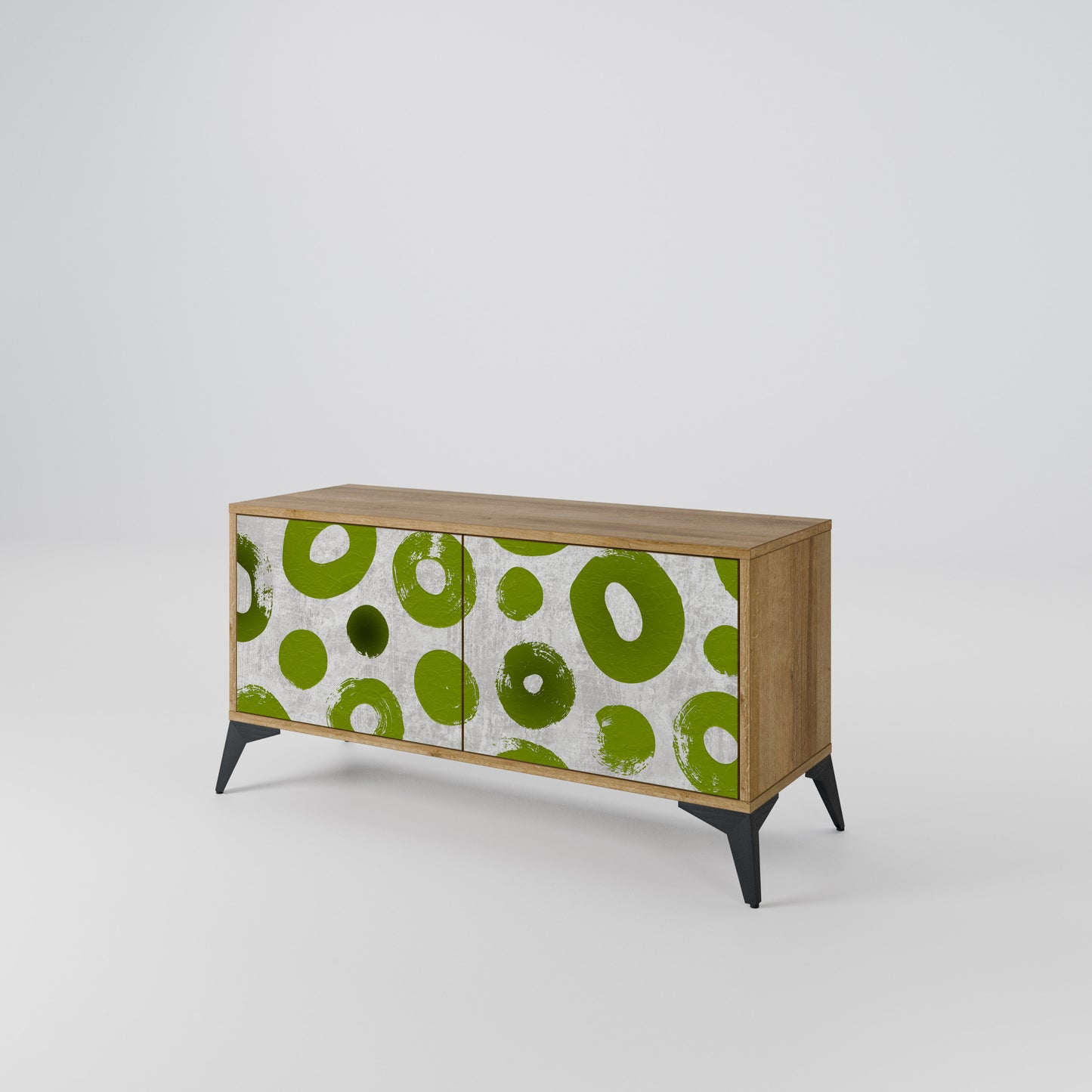 GREEN RHAPSODY Compact 2-Door TV Cabinet