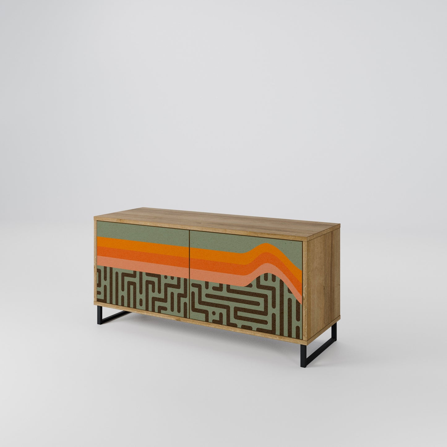 SIMPLE SOLUTIONS Compact 2-Door TV Cabinet