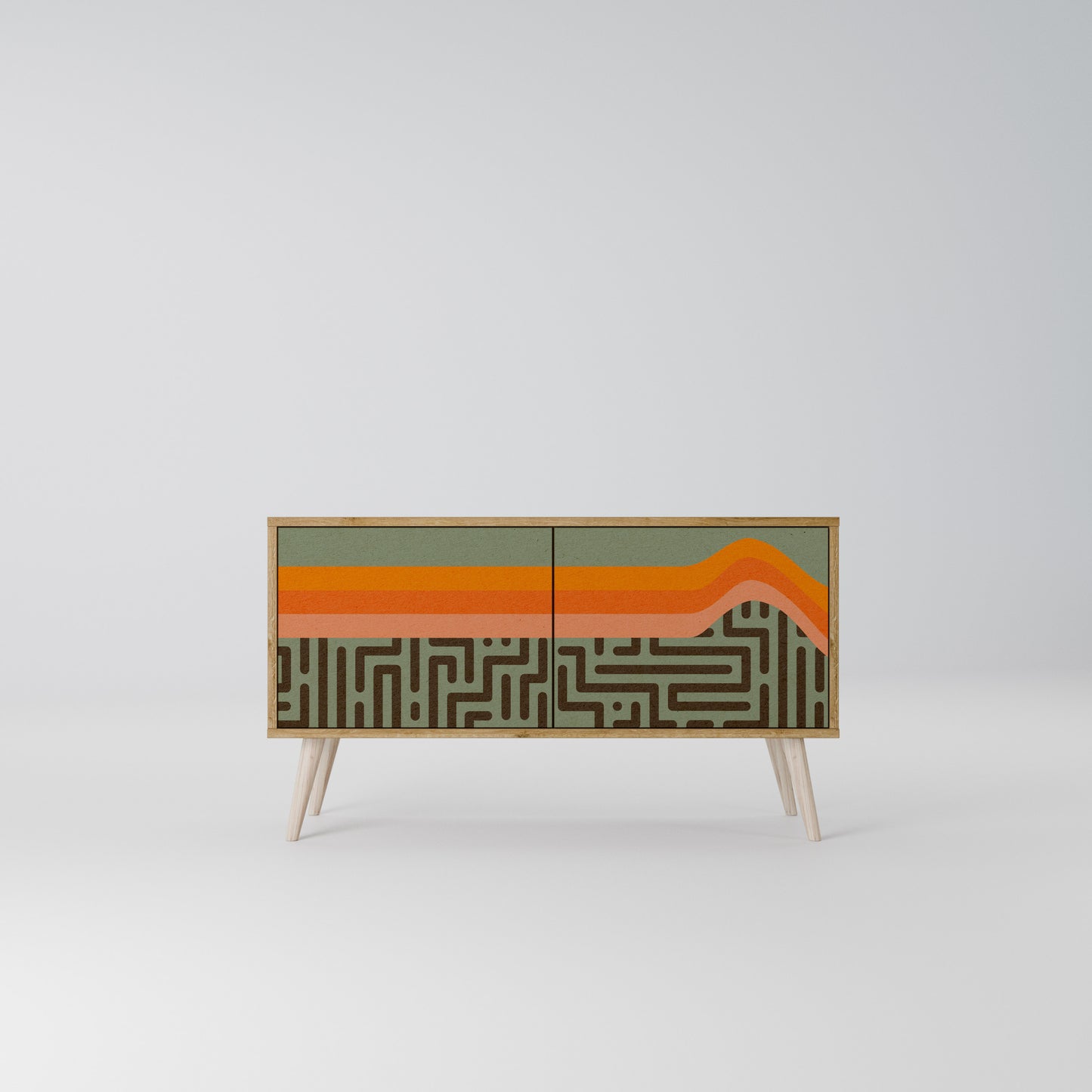SIMPLE SOLUTIONS Compact 2-Door TV Cabinet