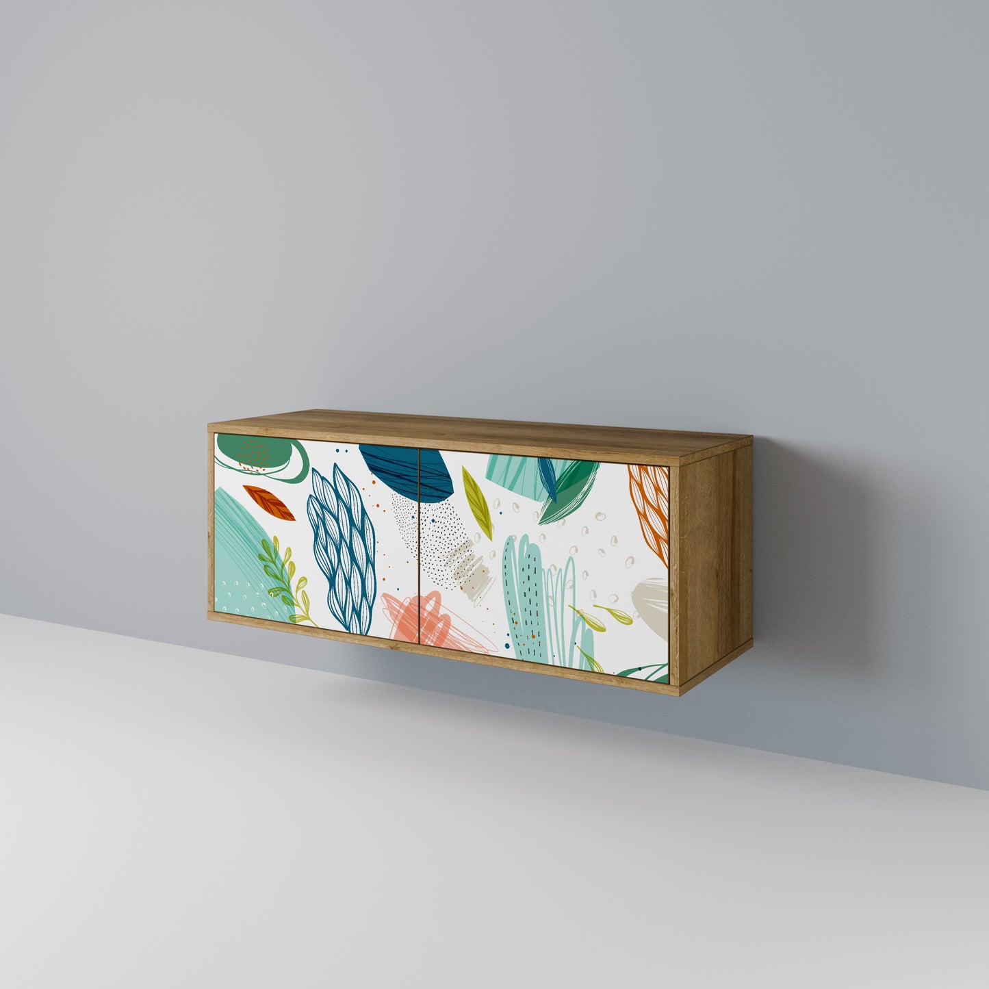 BOTANICAL HURRICANE Compact 2-Door TV Cabinet