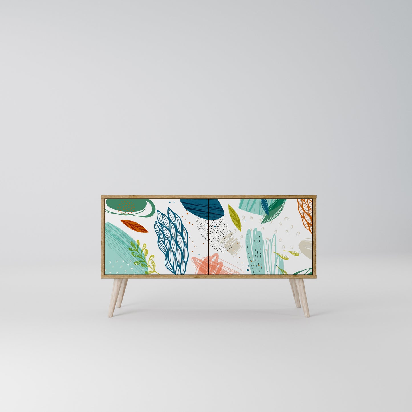 BOTANICAL HURRICANE Compact 2-Door TV Cabinet