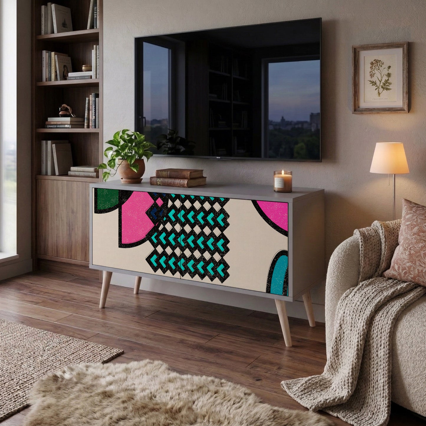 GEOMETRIC RHAPSODY Mobile TV Compatto a 2 Ante
