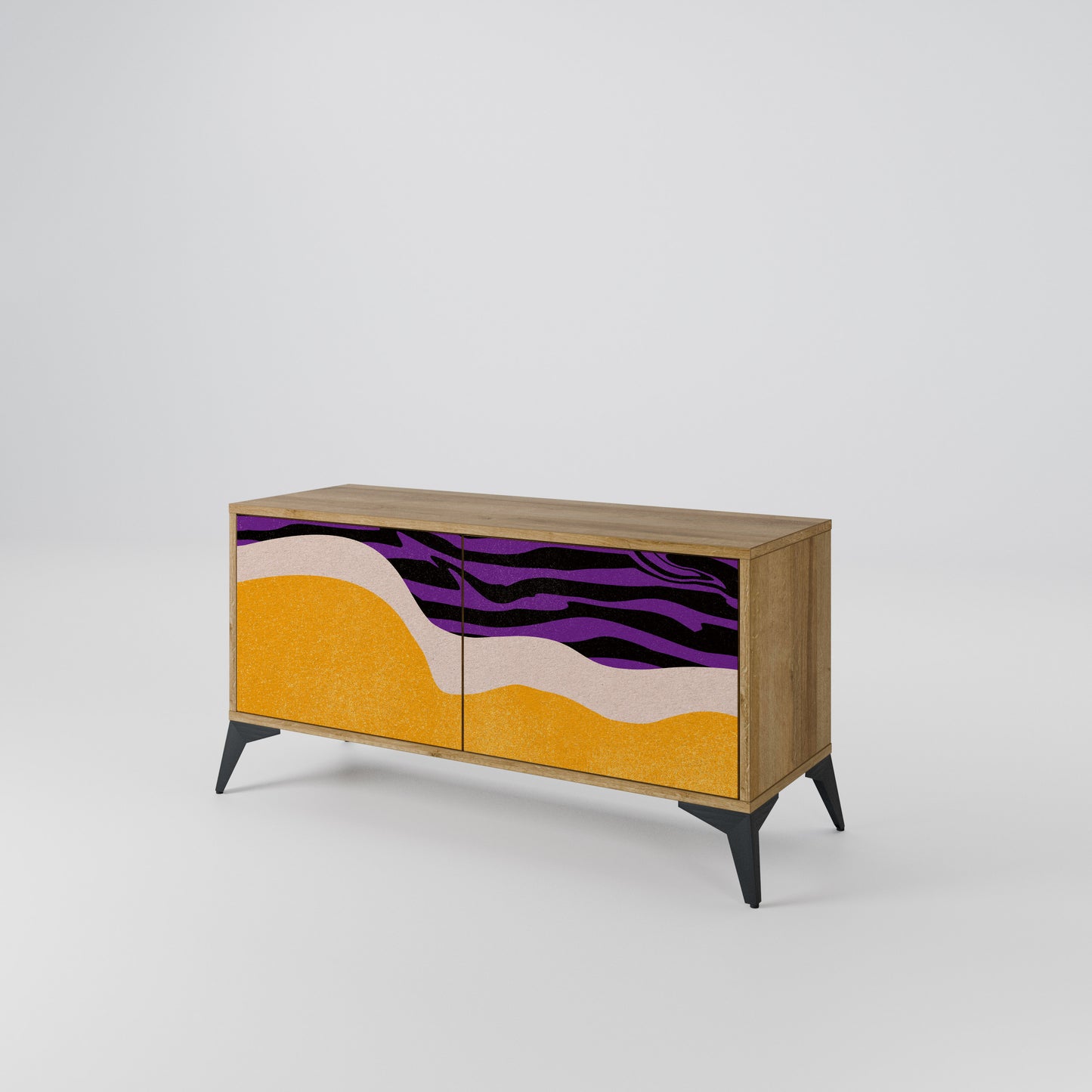 INDEPENDENT BORDER Compact 2-Door TV Cabinet