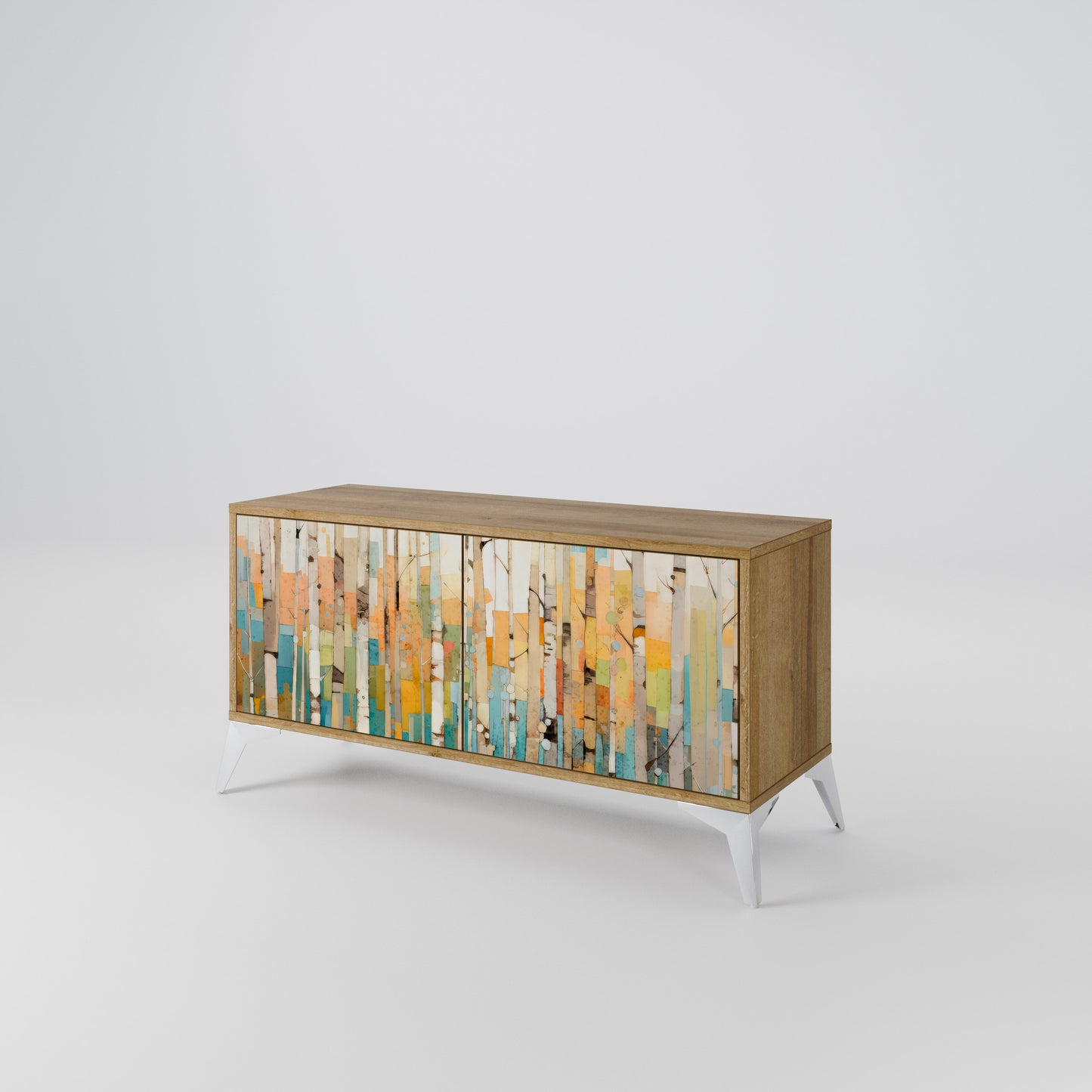 BIRCH KALEIDOSCOPE Compact 2-Door TV Cabinet