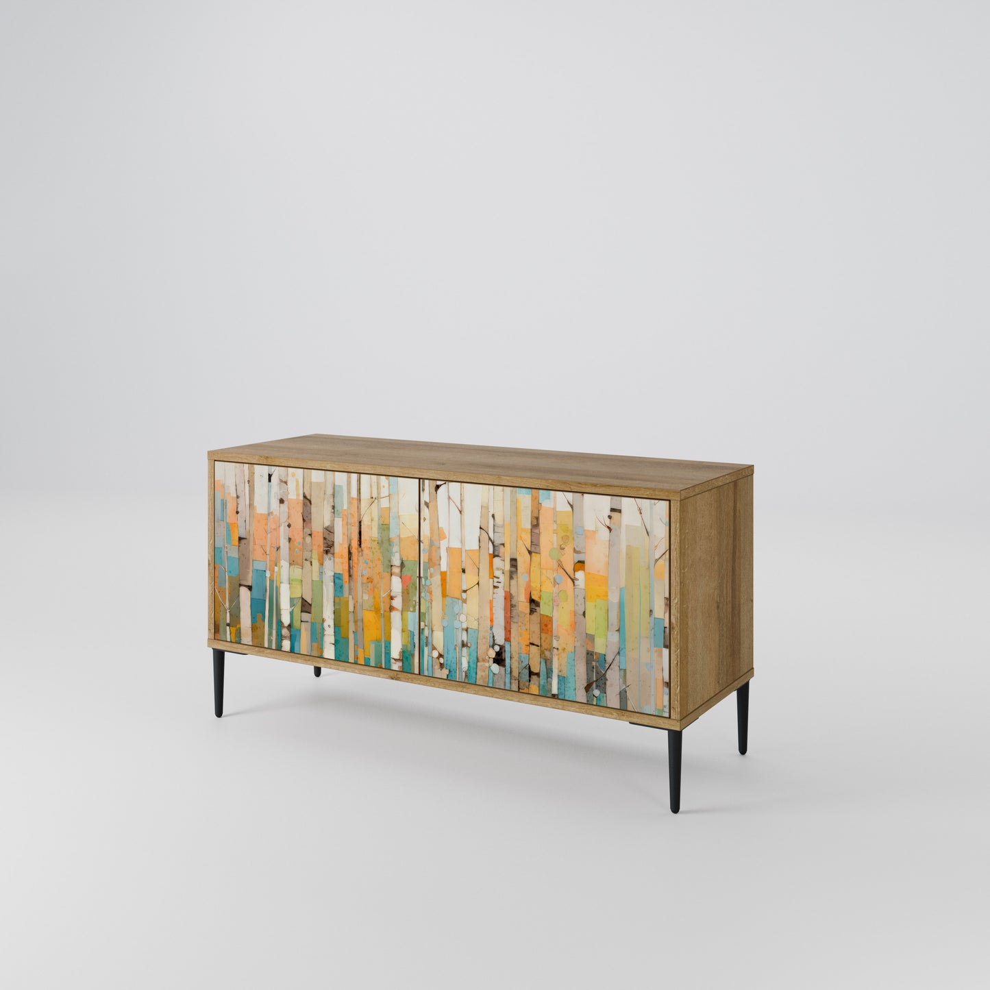 BIRCH KALEIDOSCOPE Compact 2-Door TV Cabinet