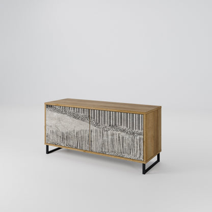 GRAIN LINES Compact 2-Door TV Cabinet