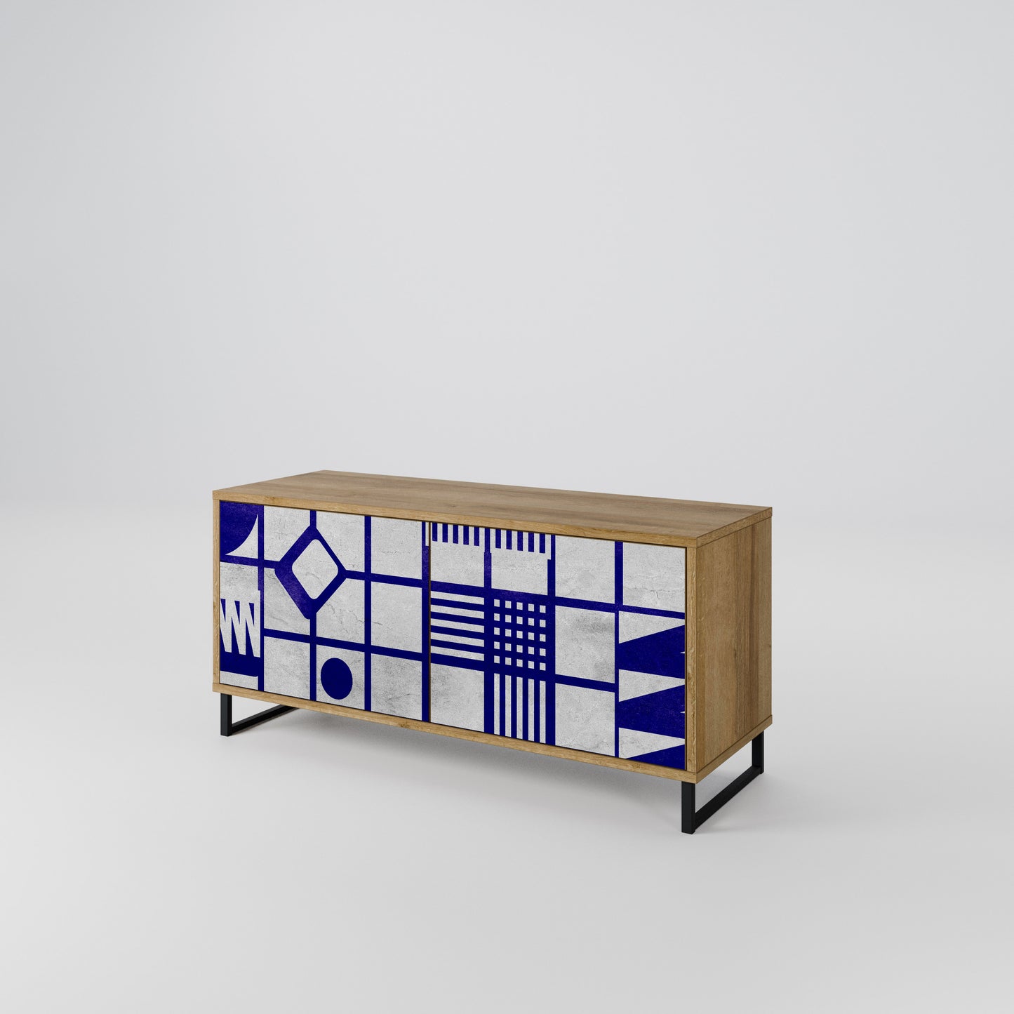 THE RIGHT PLACES Compact 2-Door TV Cabinet