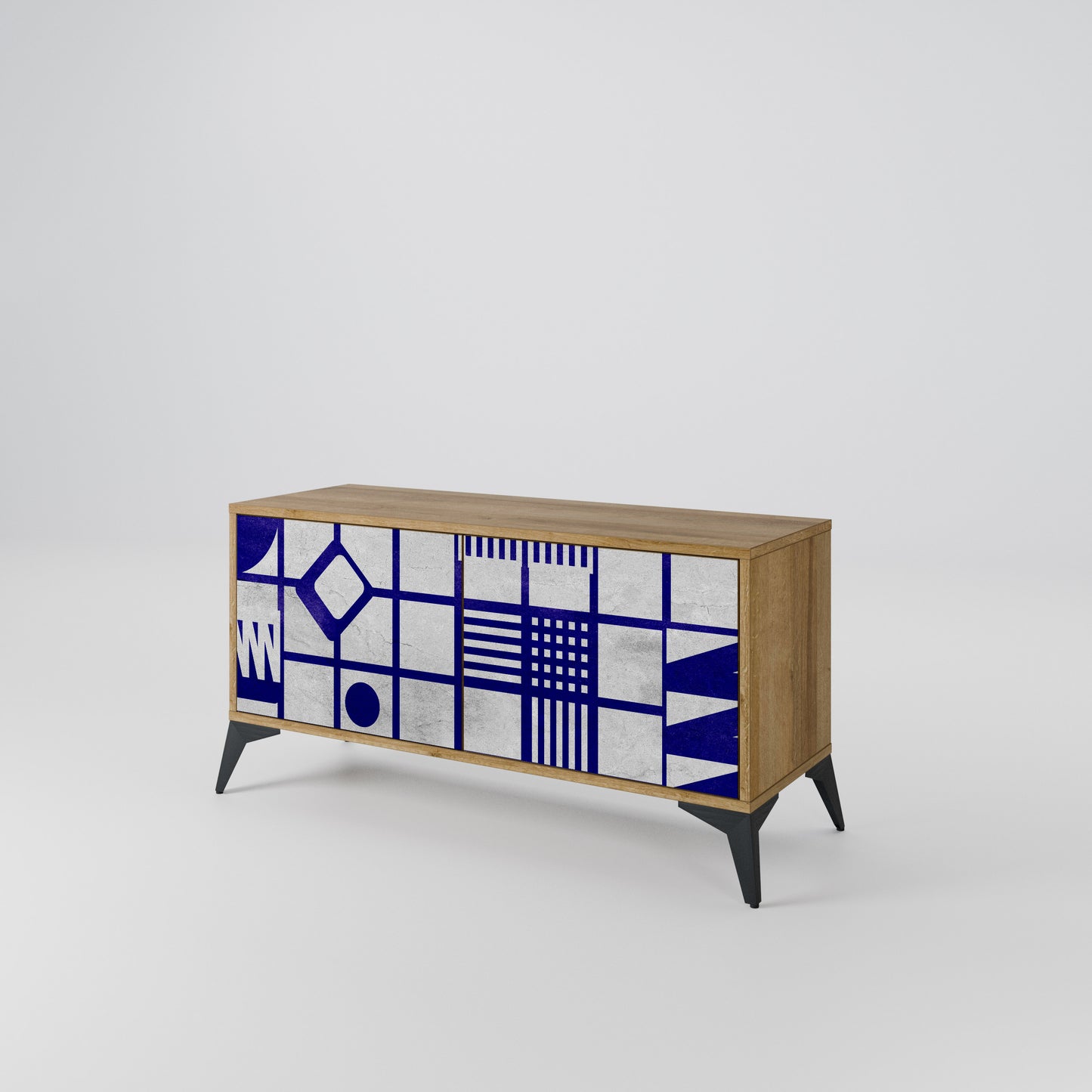 THE RIGHT PLACES Compact 2-Door TV Cabinet