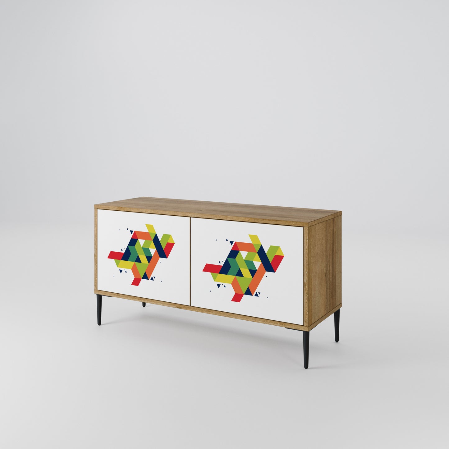 FUTURE SIGN Compact 2-Door TV Cabinet