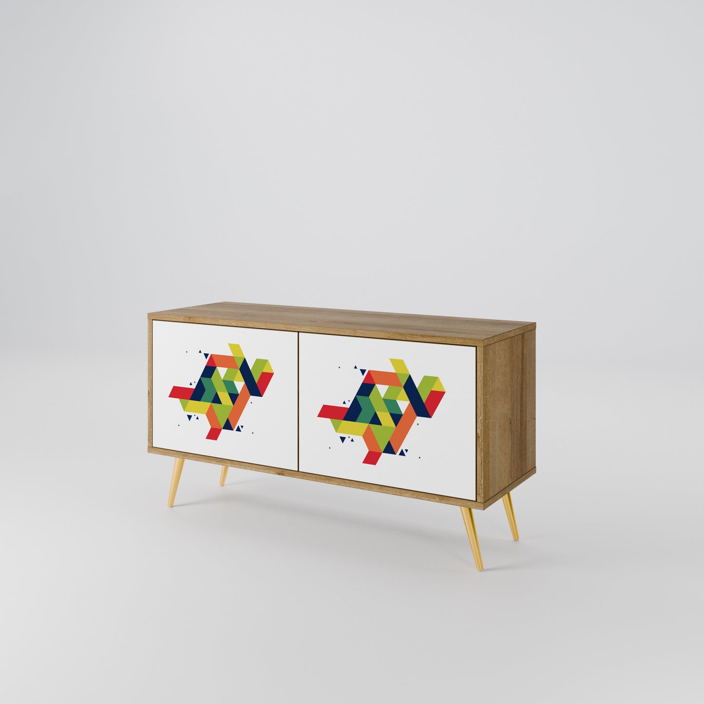 FUTURE SIGN Compact 2-Door TV Cabinet