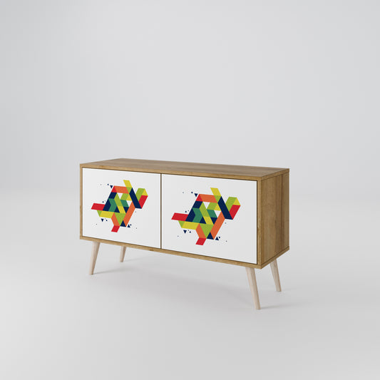 FUTURE SIGN Compact 2-Door TV Cabinet