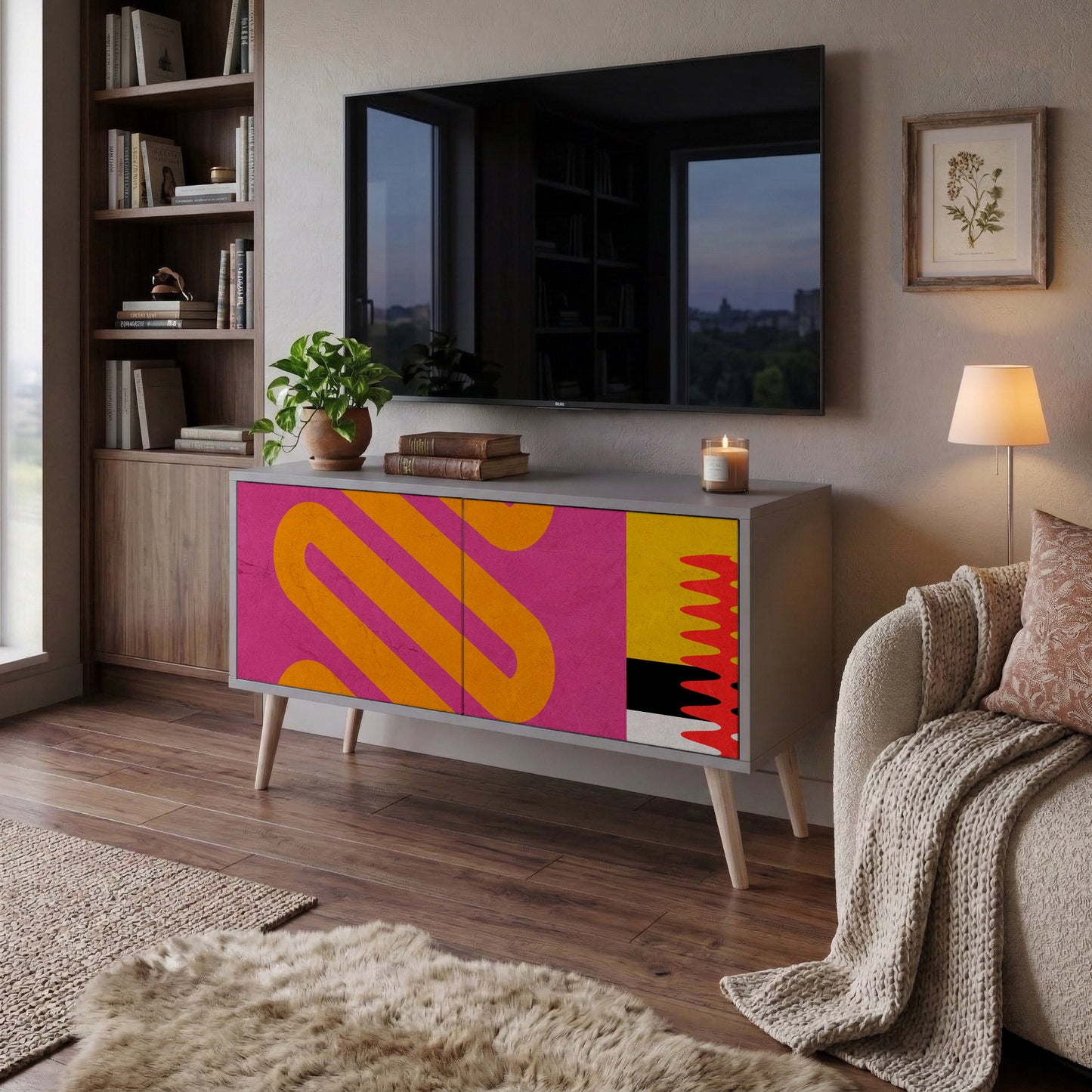 VIVID ART Mobile TV Compatto a 2 Ante