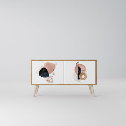 COLORFUL SHAPES Mobile TV Compatto a 2 Ante